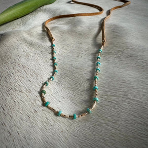 sayulita necklace (turquoise/ivory)
