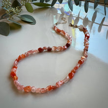 Load image into Gallery viewer, carnelian pebble necklace