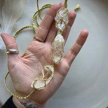Load image into Gallery viewer, clear quartz dissent collar (gold)