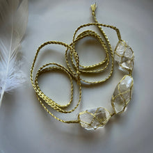 Load image into Gallery viewer, clear quartz dissent collar (gold)