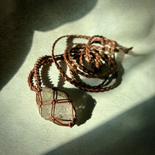 Load image into Gallery viewer, herkimer diamond talisman (bronze)