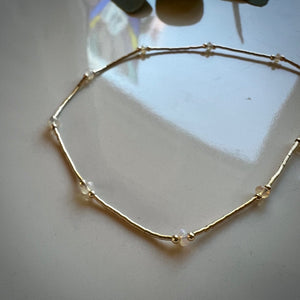 santorini necklace (opal)